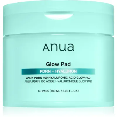 Anua PDRN 100 Hyaluronic Acid Glow Pad dischete de tonifiere pentru hidratare si fermitate 60 buc