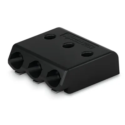 SMD PCB terminal block; 0.5 mm²; Pin spacing 3 mm; 3-pole; PUSH WIRE®; in tape-and-reel packaging; 0,50 mm²; black