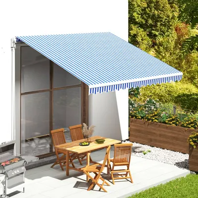 Gossi panza de rezerva copertina, albastru si alb, 4x3,5 m