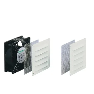 Aerisire. Fortata Climasys 54 M3/Ora, 230V, 2 Grilaje Metal Si 2 Filtre Anti-Insecte