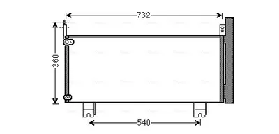 Condensator climatizare (cu uscator) potrivit LEXUS RX 3.5H 09.12-10.15