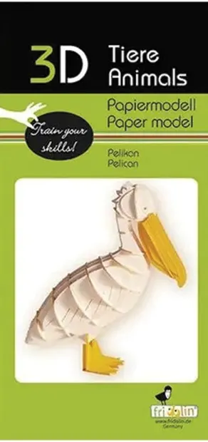 Model 3D din carton pentru asamblare Fridolin - Pelican