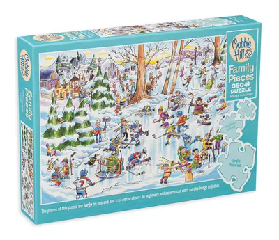 Puzzle Cobble Hill din 350 XXL de piese - Orașul Hocheiului
