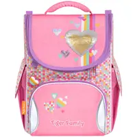 Ghiozdan neechipat, Tiger Family, Nature Quest, Pink Amour