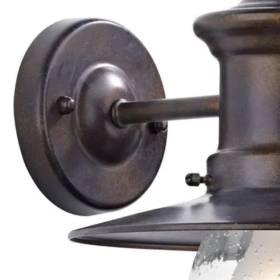 Aplica Sedgewick Outdoor Wall Light Bronze Glass IP44
