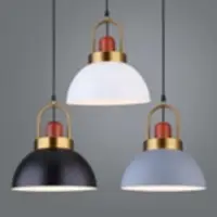Vintage – Pendul metalic 1918 E27 300mm (negru)