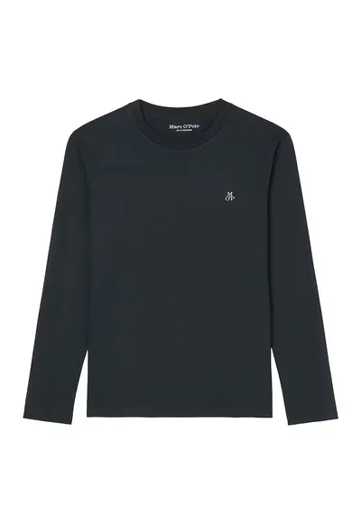 Bluza din bumbac cu maneci lungi - Albastru