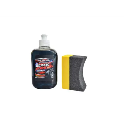 Solutie innegrit anvelope auto Black Tire concentrata 500 ml cu burete aplicator Cod: BKT500