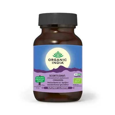 Scortisoara Ceylon - Metabolismul Glucidelor, eco, 60 caps veg, Organic India