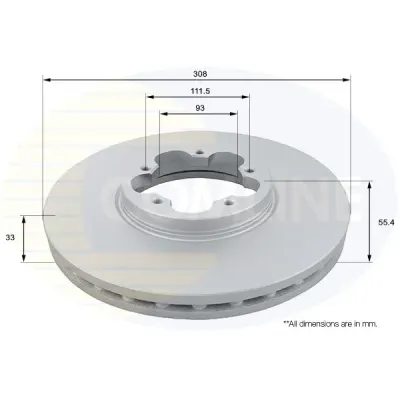 Disc frana COMLINE ADC1267V