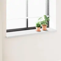 vidaXL Prag de fereastră Alb 140 x 45 x 4,5 cm PVC