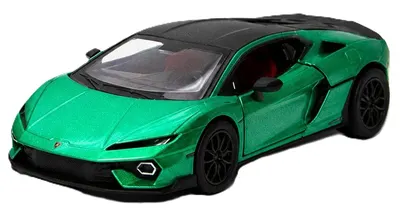 Mașinuță metalică Kinsmart - Lamborghini Temerario, 1:38, verde