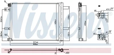 Radiator Aer Conditionat Ac cu Uscator Potrivit Ds Ds 7, Ds 9; Citroen Berlingo, Berlingo Minivan, C4 Spacetourer, Grand C4 Spacetourer, Spacetourer; Opel Combo E Tour Life, Combo Minivan 1.2-Electr