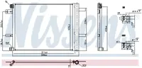 Radiator Aer Conditionat Ac cu Uscator Potrivit Ds Ds 7, Ds 9; Citroen Berlingo, Berlingo Minivan, C4 Spacetourer, Grand C4 Spacetourer, Spacetourer; Opel Combo E Tour Life, Combo Minivan 1.2-Electr