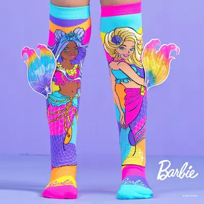Șosete lungi colorate Madmia pentru fete fantasy Barbie Mermaid 6-99 ani