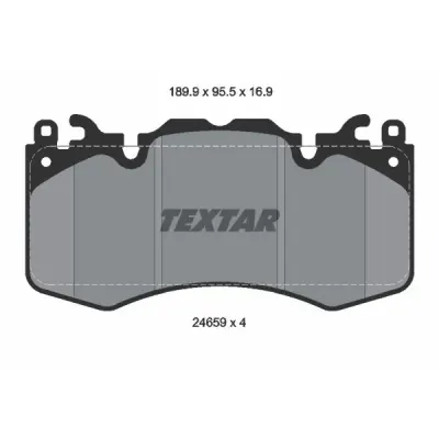 Set placute frana, frana disc TEXTAR 2465901
