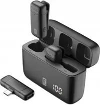 Microfoane wireless Cellularline – Talk Pro, USB-C, negru