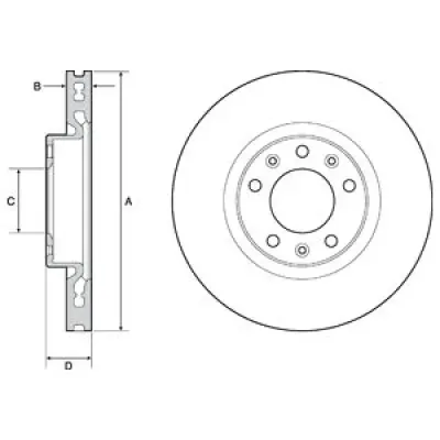 Disc frana DELPHI BG4669C