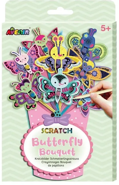 Set joc Avenir Scratch Bouquet - Fluturi