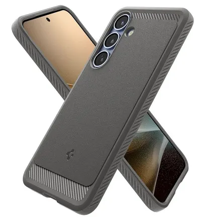 Husă Spigen - Rugged Armor, Galaxy S25, MagSafe, gri