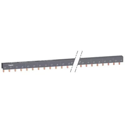 Pieptene, 3L+N Echilibrat, Inclinare 18 mm, 57 Module, 100 A