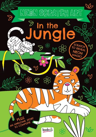 Neon Scratch Art: In the Jungle