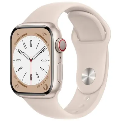 Apple Watch Series 8 2022, GPS + Cellular, Aluminium 41mm N/A Starlight Excelent