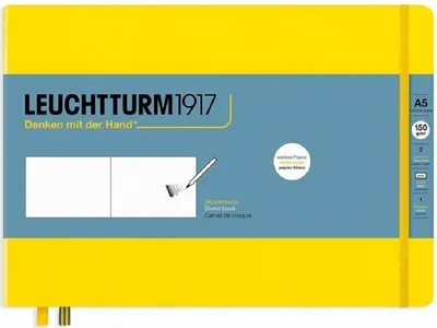 Agenda Leuchtturm1917 A5 Sketchbook Landscape - Medium, galbena