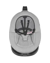 Leagan electric 2in1 Kikkaboo Zazu Grey cu tehnologie inteligenta de miscare in 3 directii,panou de comanda tactil,cadru din otel,3 viteze de balansare,cronometru,2 pozitii reglare spatar,greutate admisa 30 kg