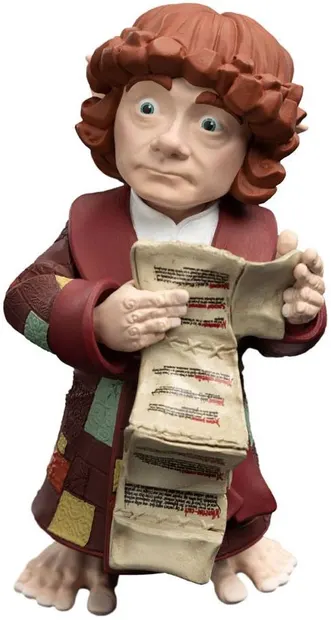 Statuetă Weta Movies: The Lord of the Rings - Bilbo Baggins (Mini Epics), 10 cm