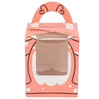 Cutie dreptunghiulară cu fereastră – model cerb (set 10 buc) – 9.2×9.2x11cm - Default Title