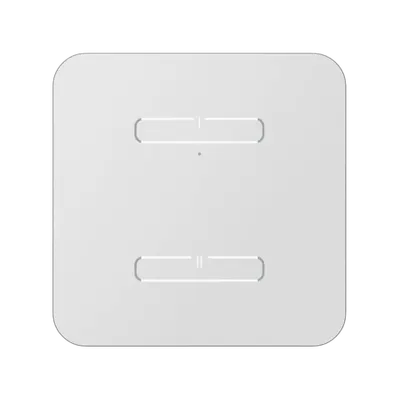 Controler tactil, rotunjit - 2 butoane, sticla alba