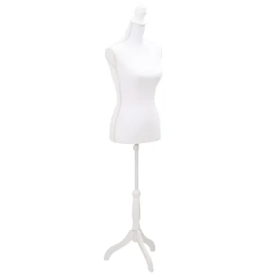 vidaXL Manechin bust pentru dame, alb