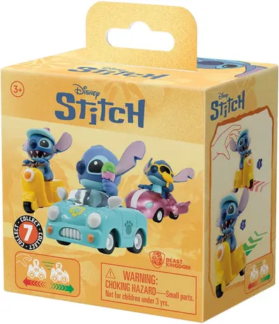 Figurina surpriza - Zoom Hero - Lilo & Stitch - Pullback Vehicles (pret pe bucata)