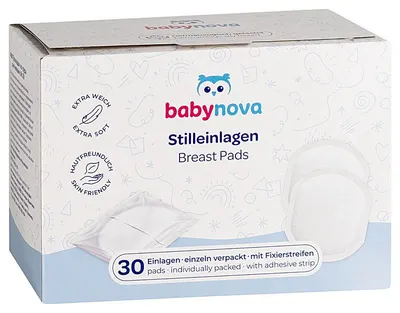 Comprese pentru san cu forma anatomica 34041, 30 bucati, Baby Nova