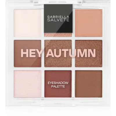 Gabriella Salvete Eyeshadow 9 Shades Palette paleta farduri de ochi culoare Bronze 9 g