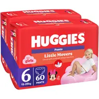 Scutece chilotel Huggies Pants Jumbo, Nr 6, Girl, 15-25 kg, 60 buc