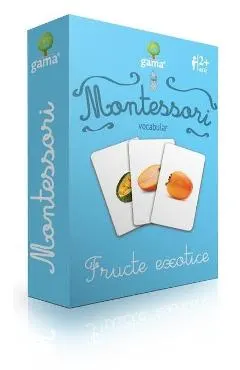 Montessori. Vocabular: Fructe exotice
