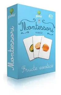 Montessori. Vocabular: Fructe exotice