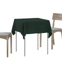 vidaXL Țesătură pentru masă Pătrat Verde închis 90 x 90 cm Poliester
