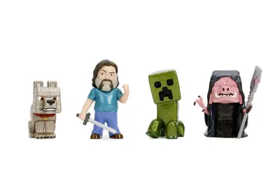 Set 4 figurine - Minecraft The Movie, 6.5cm