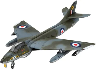 Model asamblat Revell Militar : Avioane - Hunter Hunter FGA.9