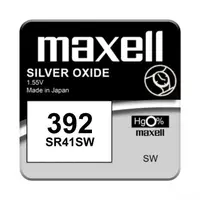 Baterii ceas oxid argint 384 392 SR41W, 1 Buc. Maxell