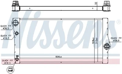 Radiator apa racire motor BMW Seria 5 (F10), 5 (F11), 5 GRAN TURISMO (F07), 6 (F12), 6 (F13), 6 GRAN COUPE (F06), 7 (F01, F02, F03, F04) 2.0D 3.0D intre 2008-2018
