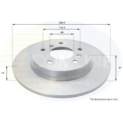 Disc frana COMLINE ADC0294