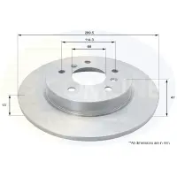 Disc frana COMLINE ADC0294