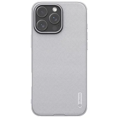Husa Super Frosted Shield Nilkin, Pentru iPhone 16 Pro, Design Texturat, Ultra Protectie, Argintiu Engros