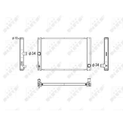 Radiator, racire motor NRF 53764
