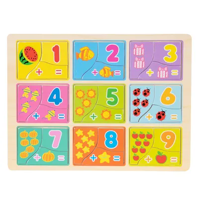 Puzzle din lemn, Matematica, 27 piese
