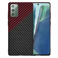 Husa pentru Samsung Galaxy Note 20 5G N981 / Note 20 N980, Techsuit, Carbonite FiberShell, Neagra Rosie